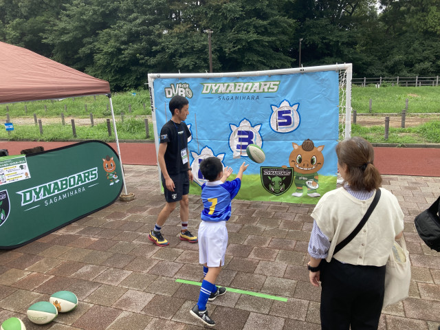 ラグビーなどのスポーツ体験
